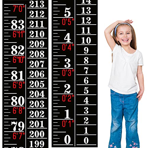 Growth Chart Wall Labels Height Indicator Tape Ruler Growth Chart Decor Height Indicator Adhesive Ruler for Home Room Measuring