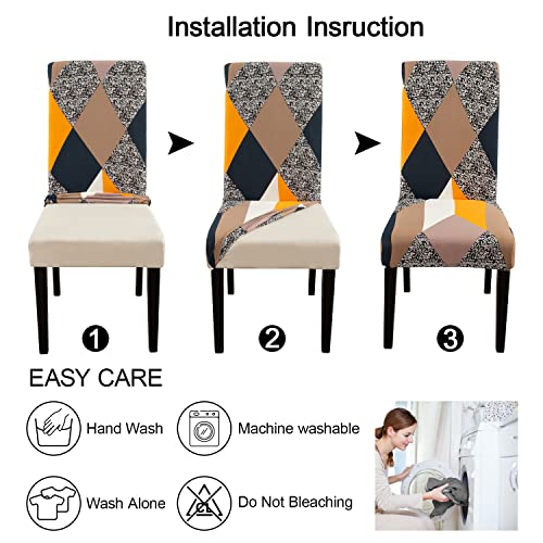 Chair Covers for Dining Room 6 Pack