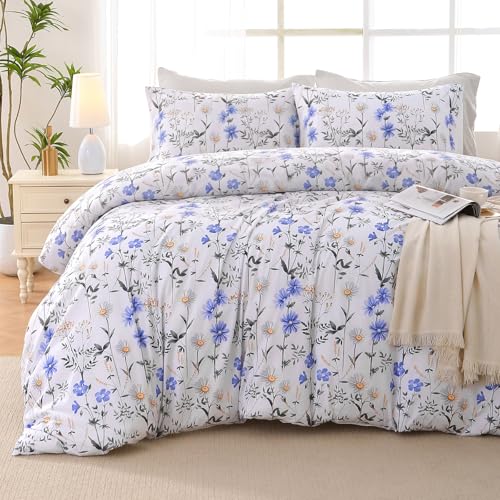 Blossom Blue Bed in a Bag Queen 7 Pieces