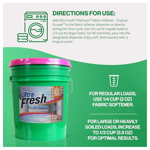 5 Gallon Platinum Fabric Softener for All Machine Types
