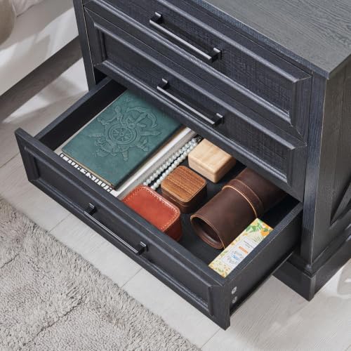 22" Farmhouse 3 Drawer Dresser for Bedroom