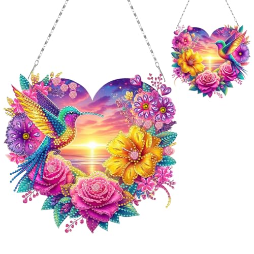 Flowers Hummingbird Diamond Art Kits