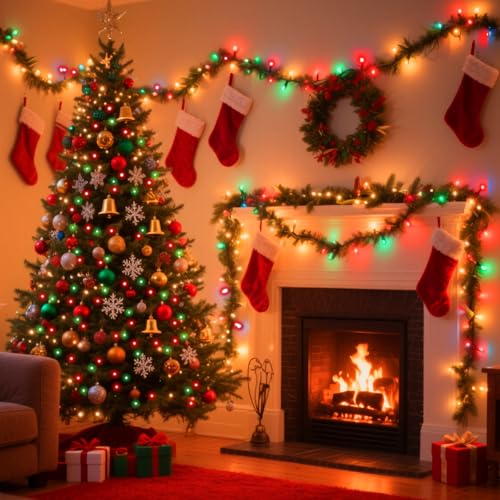 Red and Green Christmas String Lights (600 Count)