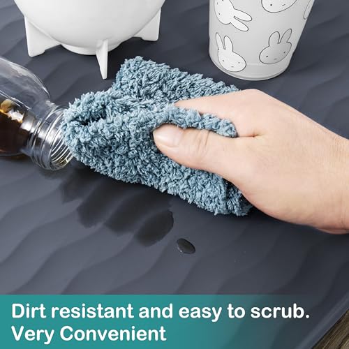 Waterproof Silicone Under Sink Mat 22'' x 14'' Shelf Liner for Kitchen and Bathroom (308 sq inch)