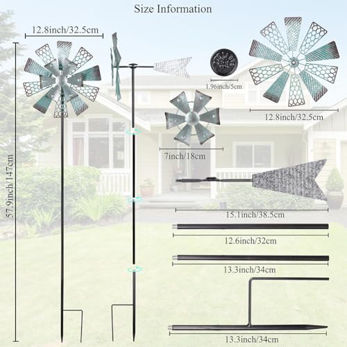 Metal Wind Spinners Outdoor