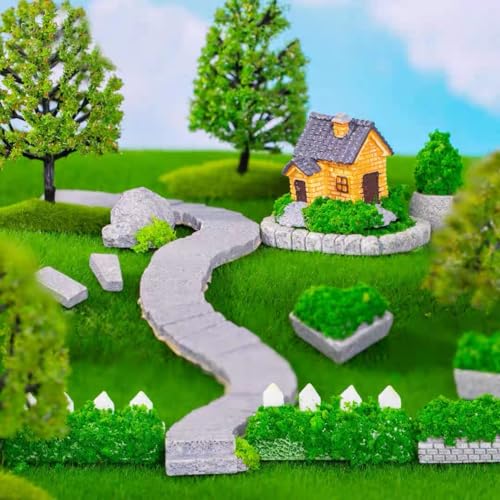 24 Pcs 6 X 6 Inch Fake Grass Decor for Crafts (24 Count)