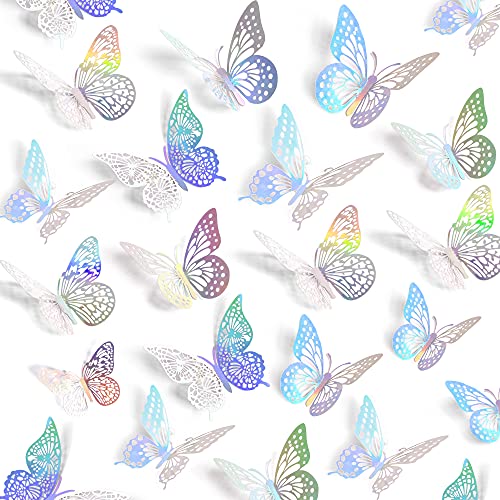 3D Butterfly Wall Decor (72 Count)