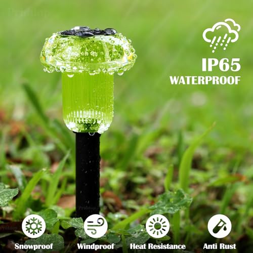 Solar Halloween Lights Outdoor Waterproof 8 Pack Halloween Decor (8 Count)