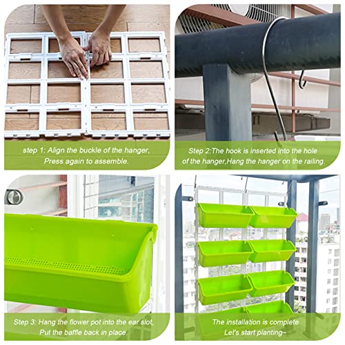 8 Pockets Vertical Planters