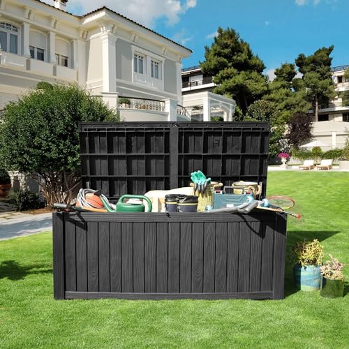180 Gallon Large Outdoor Storage XL Deck Box w