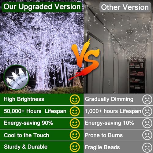 66FT 670 LED Christmas Lights 148 Ice Drops