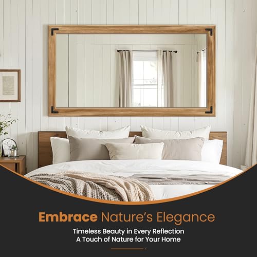 Wood Framed Bathroom Vanity Mirror for Wall