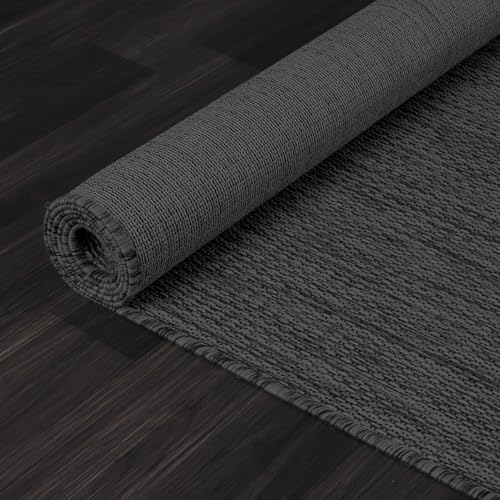 Washable Indoor Outdoor Rug 10x14 Weather Resistant Area Rugs Modern Solid for Porch Deck Balcony Backyard Patio Outside Carpet (141.67 Sq Ft)