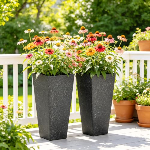 Autodaya 28" Oversized Black Terrazzo (2 Count)