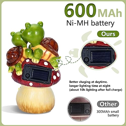 Solar Light Turtle Garden Statue