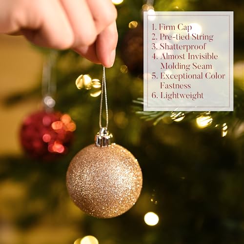 50ct Christmas Tree Decorations Ball Ornaments 2 Inches (50 Count)