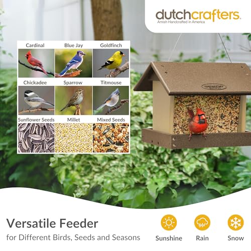 Poly Hanging Hopper Bird Feeder