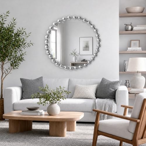 Round Mirror Metal Frame Circle Mirror 36 inch
