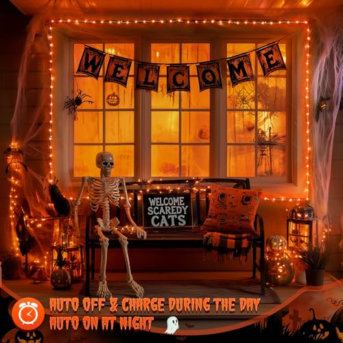 2 Pack Solar Halloween Lights (66 Foot)