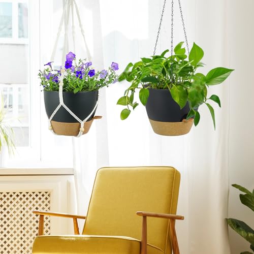 10 inch Self Watering Hanging Planters (2 Count)