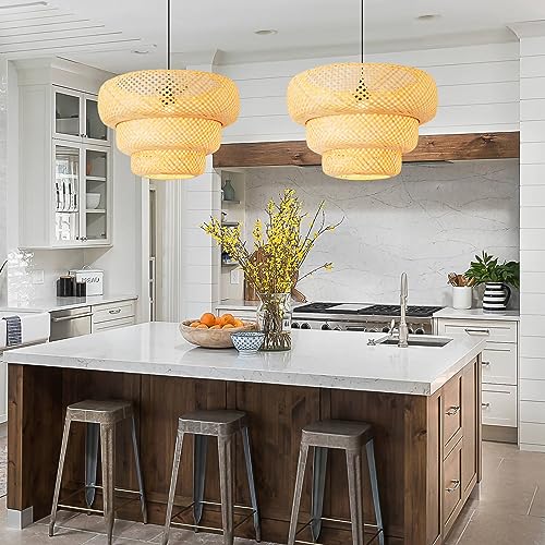 18.5" Bamboo Pendant Light