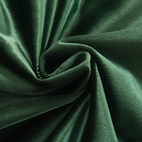 Super Soft Signature Velvet Curtains Set of 2 Smoky Dark (2 Count)