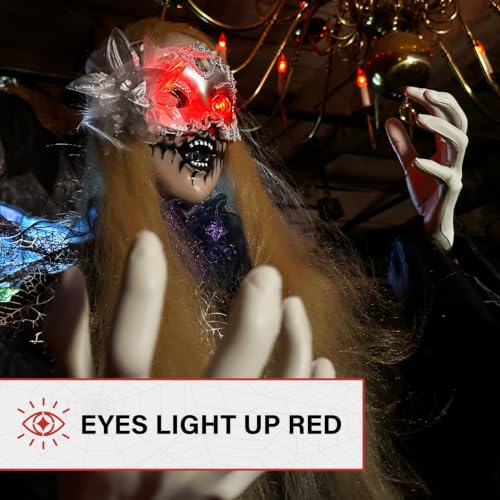 5.9 Ft. Animatronic Standing Masquerade Lady