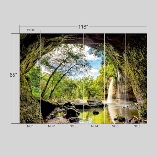 3D Space Cave Landscape Wallpaper Peel and Stick wall Mural for Bedroom Living Room