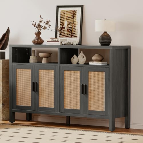 Rattan Buffet Cabinet with Storage