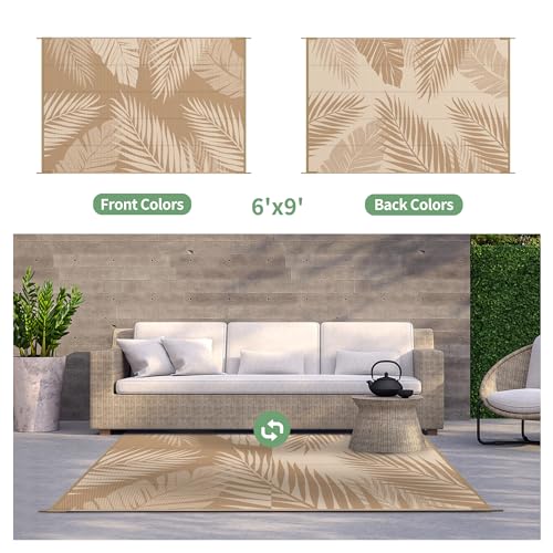 Outdoor Rug Waterproof Plastic Rugs for Patio