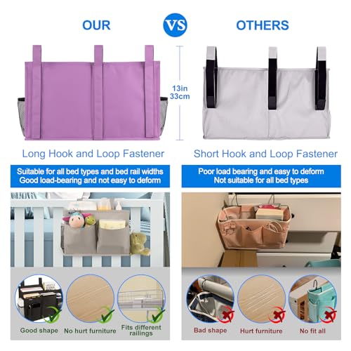 Caddy Hanging Organizer Bedside Storage Bag for Bunk and Hospital Beds