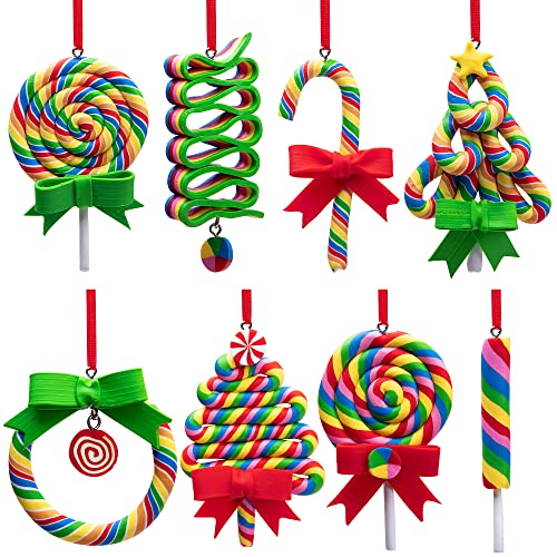 8 PCS Christmas Lollipop Ornaments (8 Count)