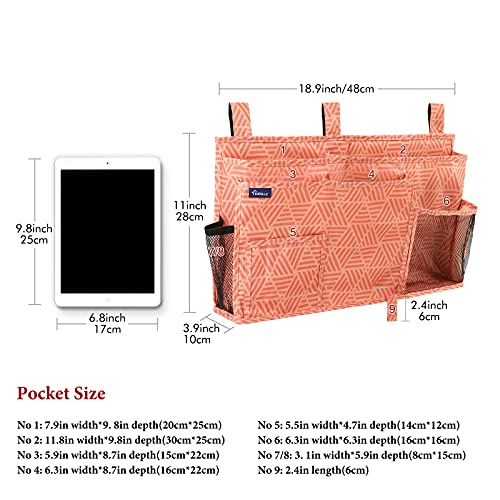 Bedside Caddy Hanging Organizer Storage Bag Pocket for Bunk