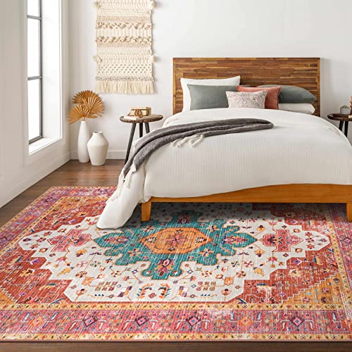 Ultra Thin Washable 10x14 Area Rugs for Bedroom (140 Sq Ft)