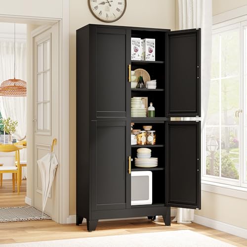 75.2" Tall Metal Pantry Cabinet