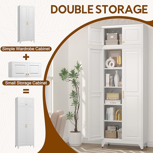 90.8" Kitchen Pantry Cabinet