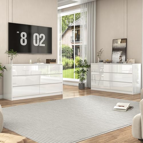 White Malm Dresser for Bedroom