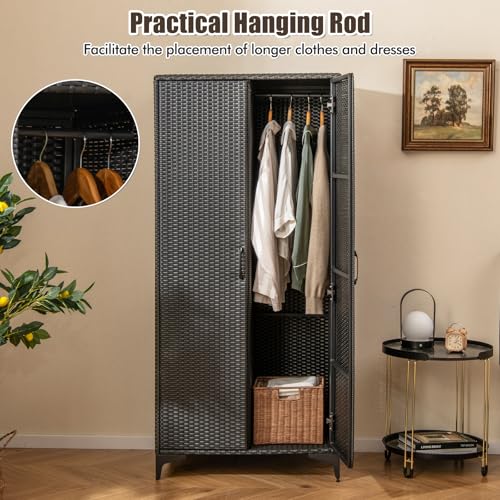 Wicker Storage Cabinet