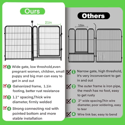 Tall Garden Fences and Borders (4 Count)
