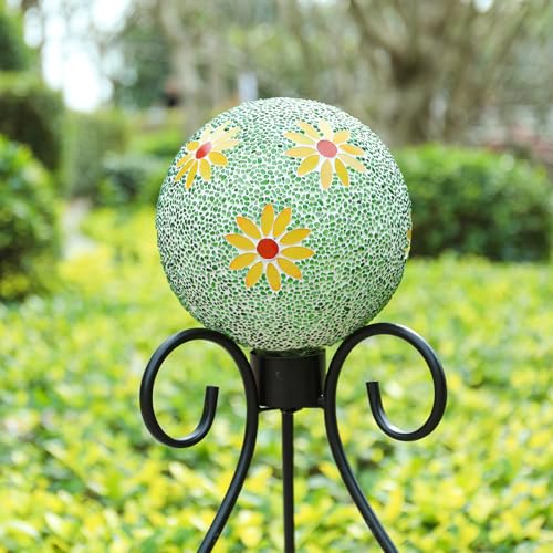 Gazing Ball 8" Glass Gazing Balls Sphere for Garden Lawn Outdoor Ornament Yard Decorative