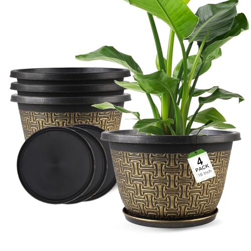 4 Pack 16 Inch Planter (4 Count)