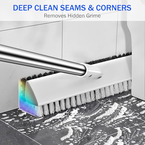 Grout Brush with Long Heavy Duty Handle