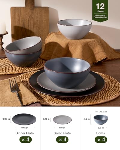 Venus Plates and Bowls Sets (12 Count)