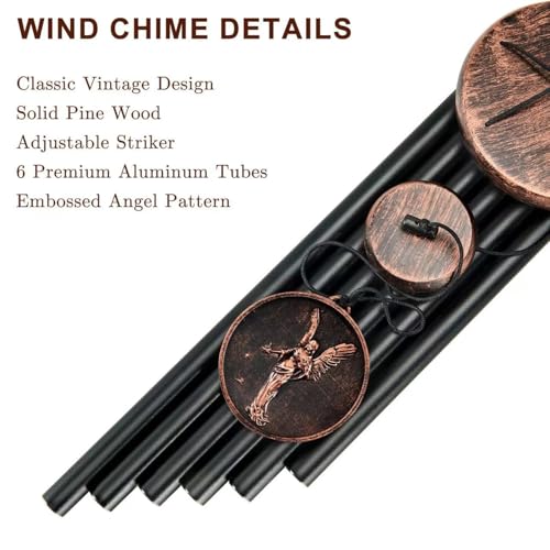 32" Angel Wind Chimes for Outside