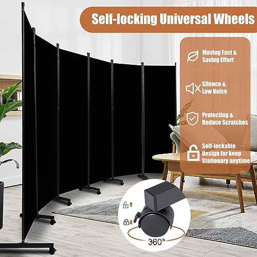 Room Divider 6FT Tall Folding Privacy Screens