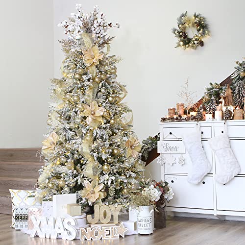 25 Pack Assorted Clear Christmas Ball Ornaments (25 Count)