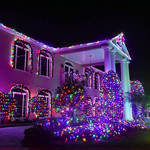 163ft 500 LED Multicolor Christmas Lights Outdoor Waterproof (163 Foot)