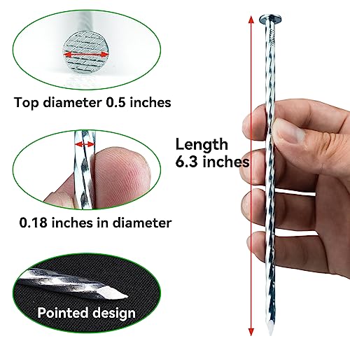 6.3 Inch Galvanized Heavy (150 Count)