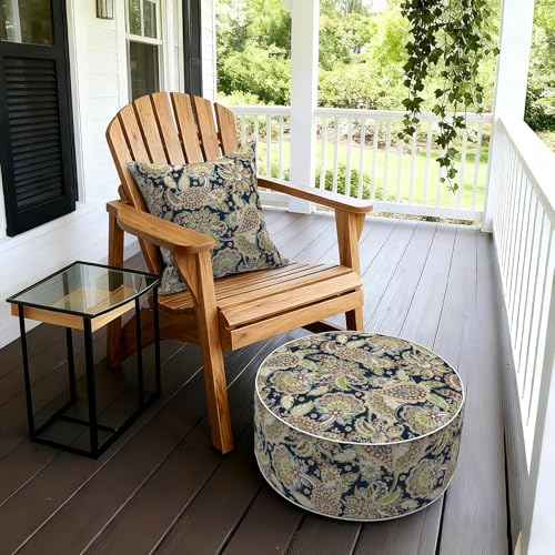 Inflatable Stool Ottoman Footrest with Handle