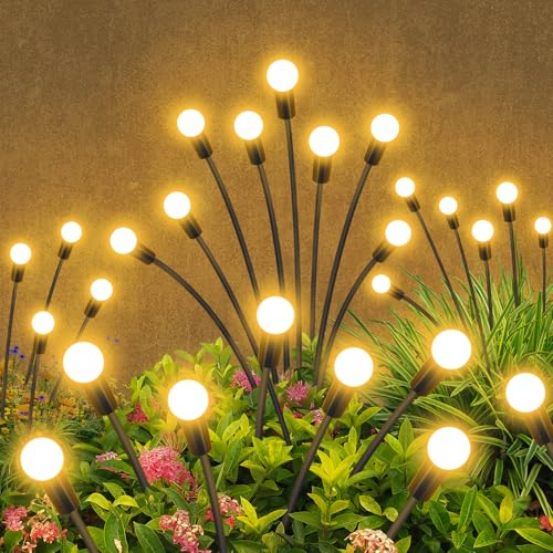 Solar Garden Lights Outdoor Waterproof (2 Count)